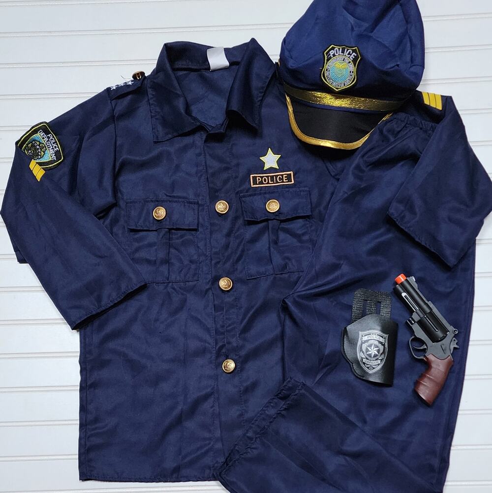 Police Office Kids Costume Size 130 L (8) Navy